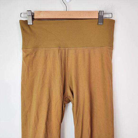 Vuori Rib Studio Leggings Dark Golden Women's Size Small - Picture 3 of 7